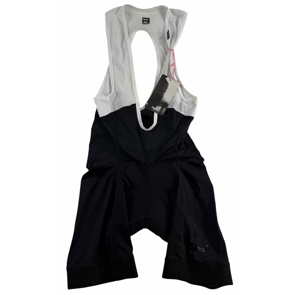 Rapha Lightweight Bib Shorts Mens Cycling Padded Black/White Size Small NWT